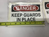 Danger Sticker 7" x 5" Lot Of 10
