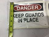 Danger Sticker 7" x 5" Lot Of 10