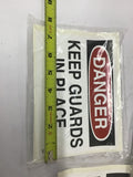 Danger Sticker 7" x 5" Lot Of 15