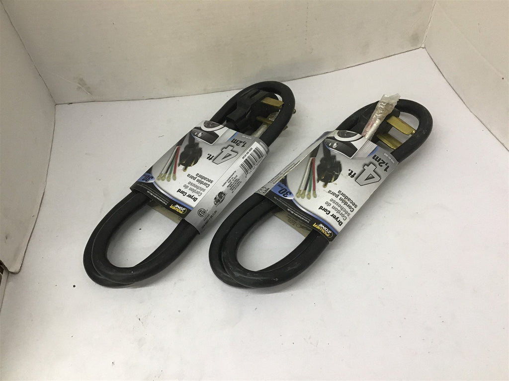 Power Zone 456-0926 Dryer Cord 4' Lot Of 2