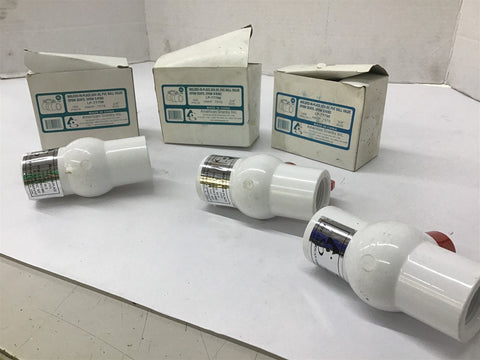 American Granby Inc. LP-77796 PVC Ball Valve 3/4" Lot Of 3