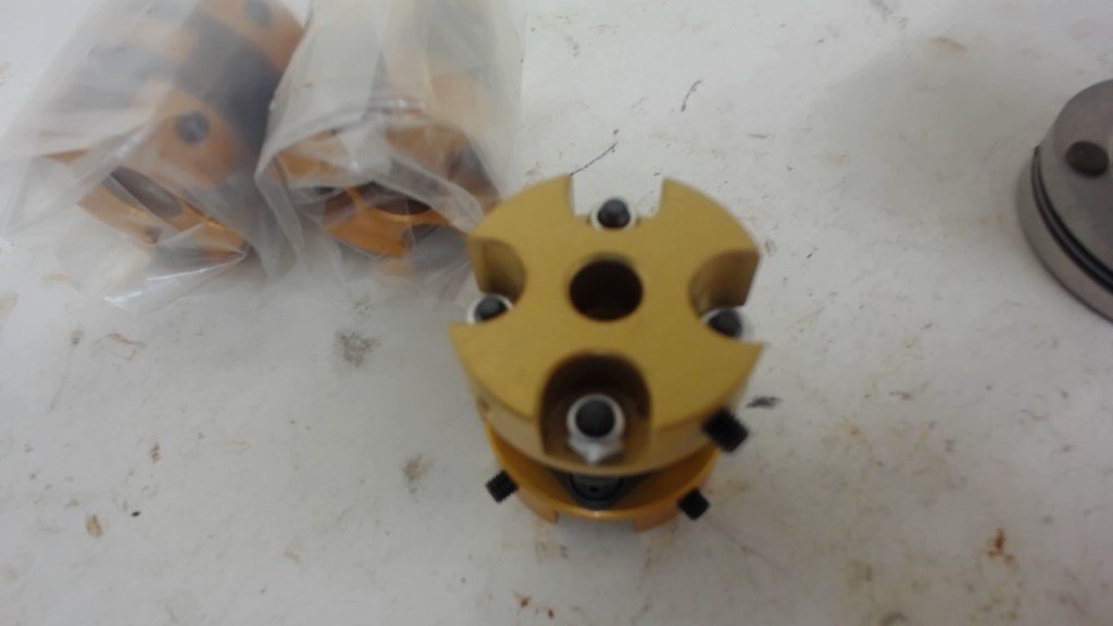 Lot Of 4 Shaft Couplings As Pictured, 6Mm X 10Mm, Flex Mounting