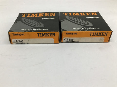 Timken Needle Bearing NTA-3648 Lot Of 2