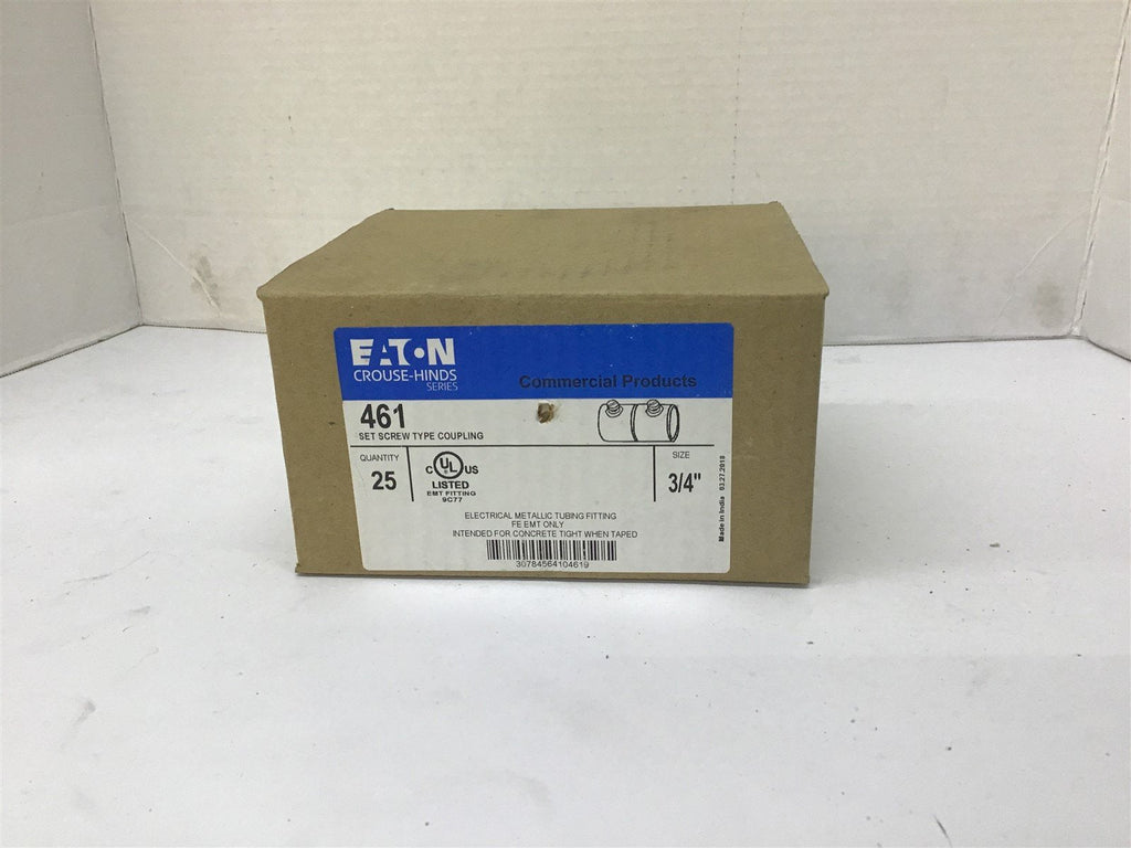 Eaton 461 Set Screw Type Coupling 3/4" Box Of 19