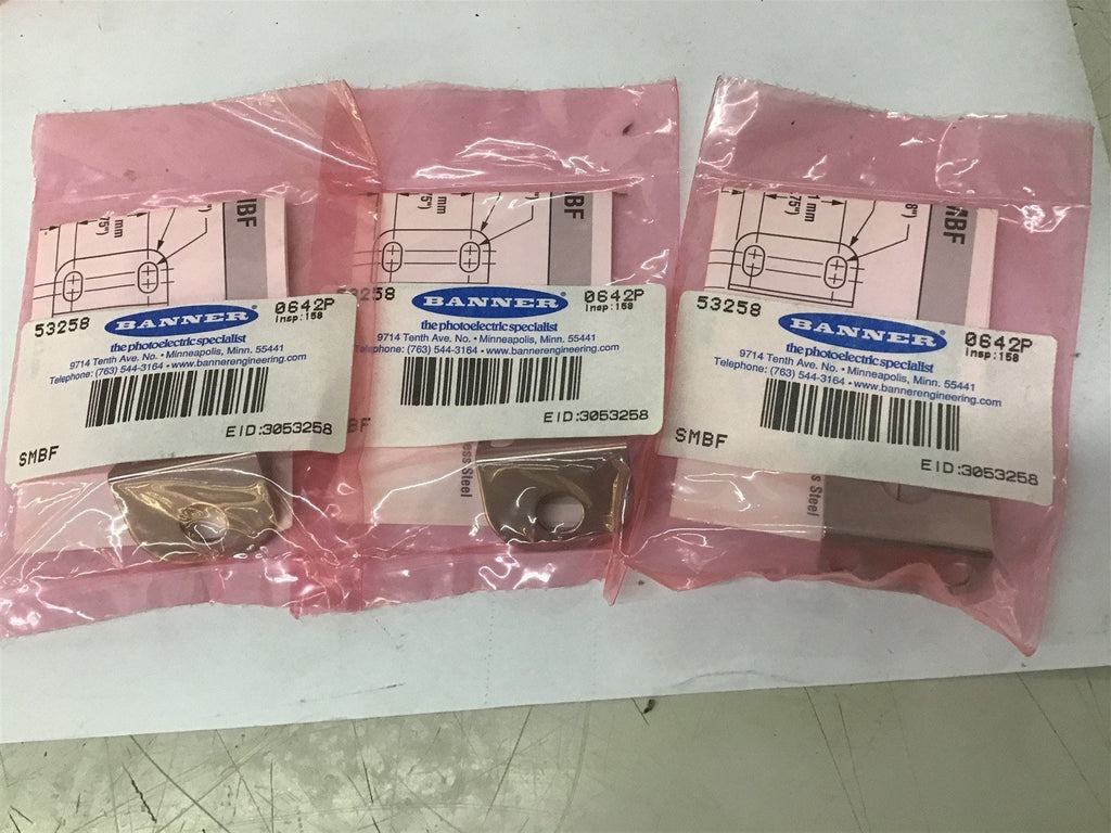 Banner 53258 SMBF Mounting Bracket Lot Of 3