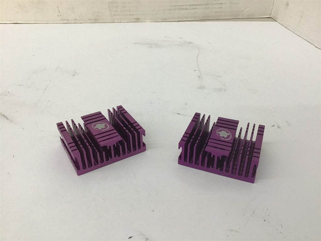 Aluminum Purple Heat Sink Lot Of 2