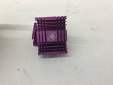 Aluminum Purple Heat Sink Lot Of 2