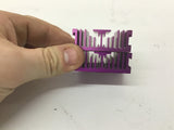 Aluminum Purple Heat Sink Lot Of 2