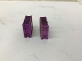 Aluminum Purple Heat Sink Lot Of 2