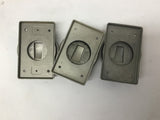 Hubbell Outlet Cover Lot Of 3