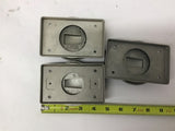 Hubbell Outlet Cover Lot Of 3