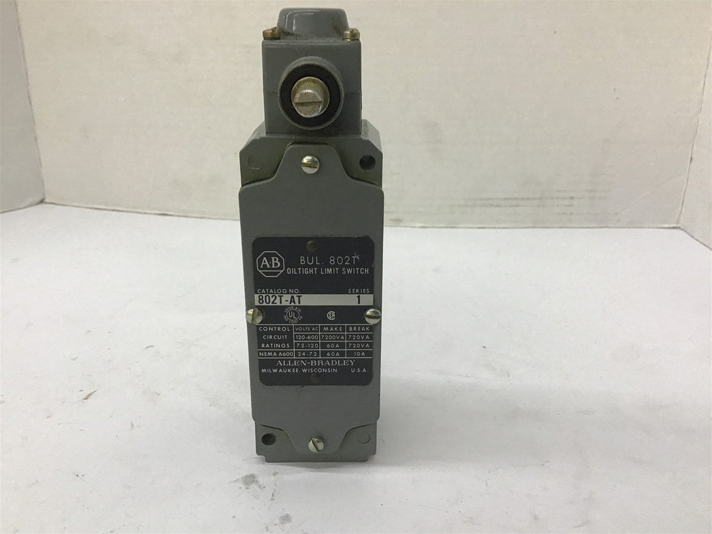 Allen-Bradley 802T-AT Oiltight Limit Switch 120-600 Vac
