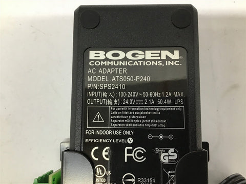 Bogen Communications ATS050-P240 AC Adapter