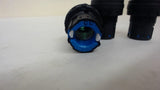 LOT OF 3 GREEN 3-POSITION MOMENTARY SWITCHES