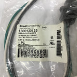 Brad Connectivity 1R3004A20A120 3P Female Straight 12" 16 AWG Lot Of 2