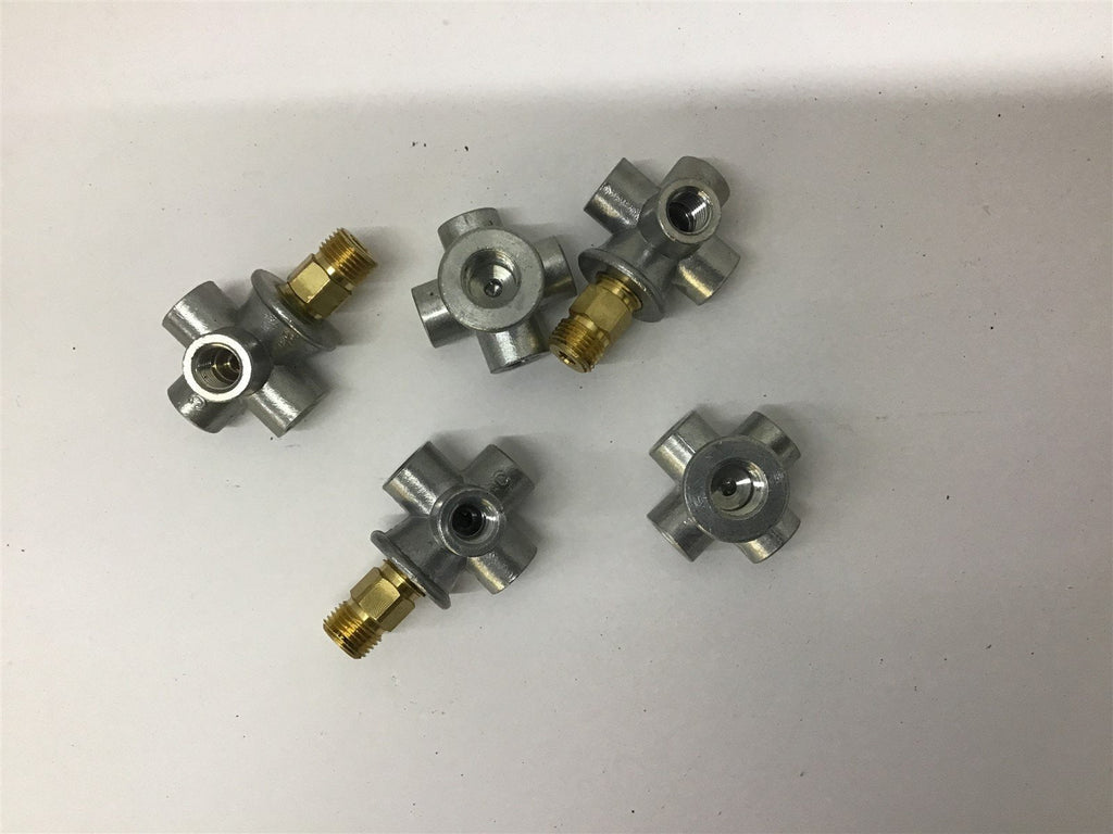 Bijur B2810 5 Way Fitting 1/8" Lot Of 5