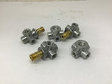 Bijur B2810 5 Way Fitting 1/8" Lot Of 5