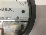 Dwyer 2006 Magnehelic Water Gauge 0-6" 15 PSIG