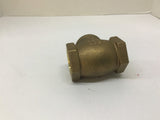 Matco 200 WOG Brass Check Valve 1 1/4"