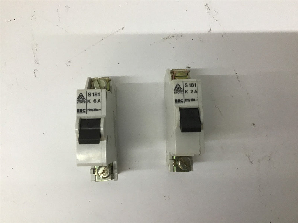 Stotz S181-K2 Circuit Breaker 2A Lot Of 2