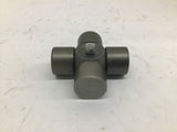 Coupling U-Joint 13/16" OD 1/4" ID 2 7/8" Length 2 7/8" Width