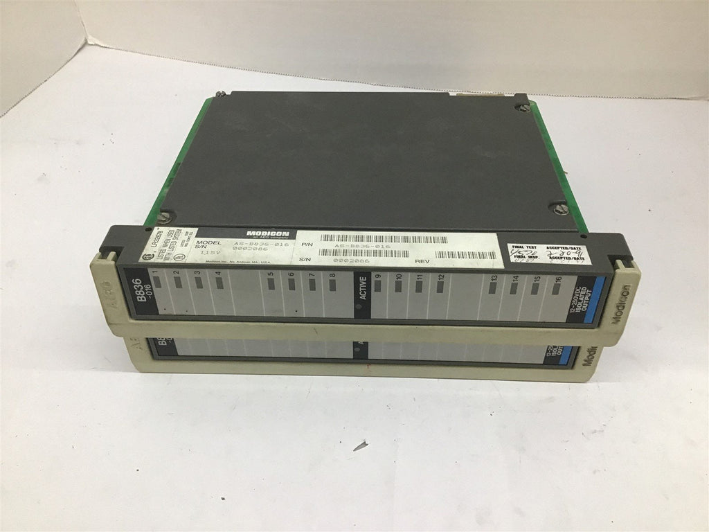 AEG Modicon AS-B836-016 Isolated Output Module Lot Of 2