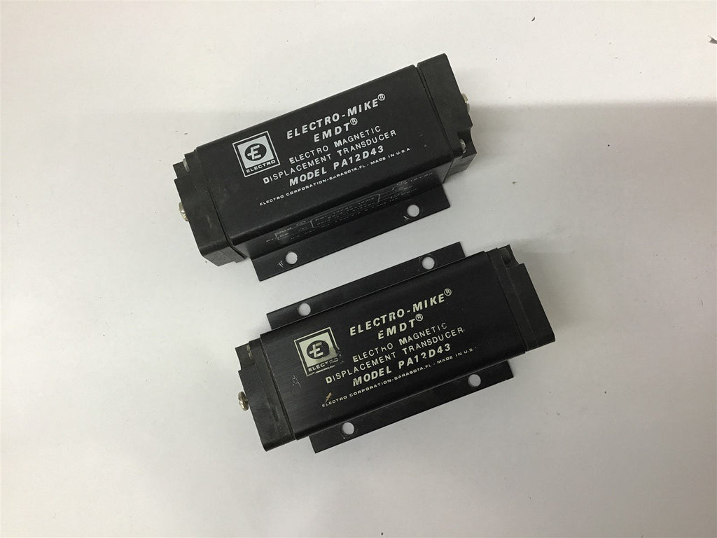 Electro Mike PA12D43 Displacement Transducer Lot Of 2