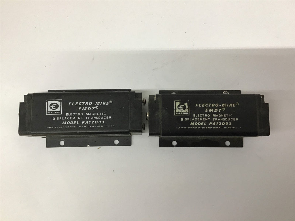 Electro Mike PA12D03 Displacement Transducer Lot Of 2