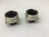 Amp 24 Pin Connector Lot Of 2
