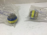 Amphenol 10-825814-21P ConnectorLot Of 2