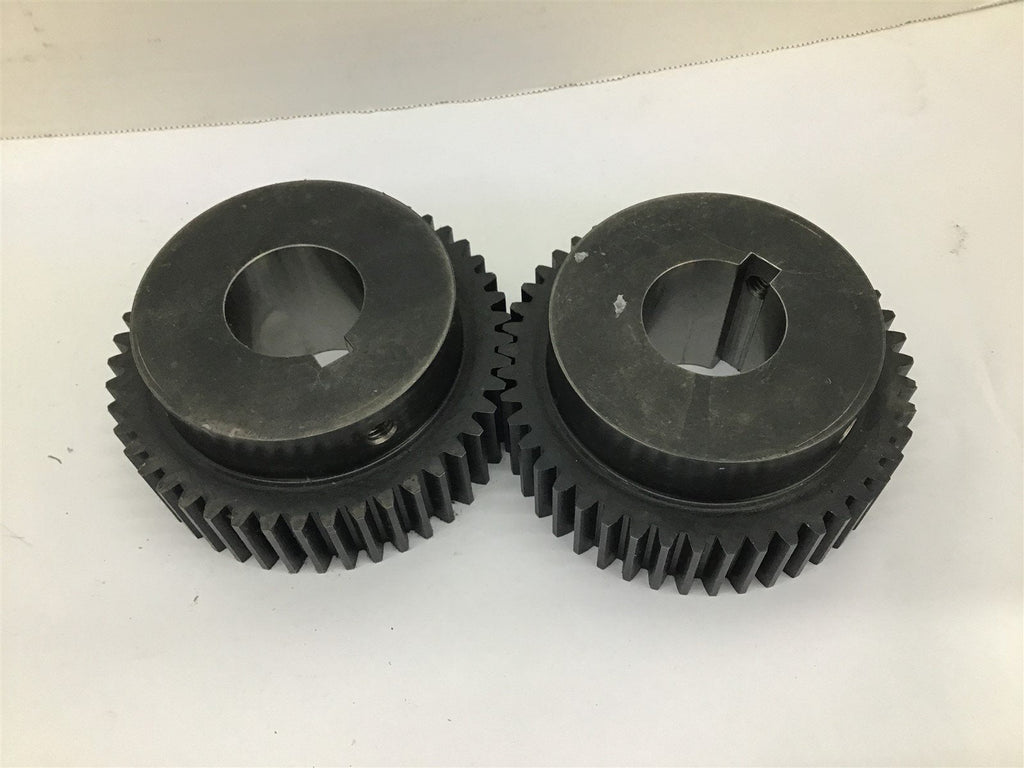 Gear 45 Teeth x 3/8" Key Slot x 1/8" Pitch Lot Of 2