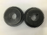 Gear 45 Teeth x 3/8" Key Slot x 1/8" Pitch Lot Of 2