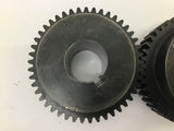 Gear 45 Teeth x 3/8" Key Slot x 1/8" Pitch Lot Of 2