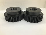 Gear 45 Teeth x 3/8" Key Slot x 1/8" Pitch Lot Of 2