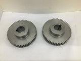 Browning YSS1060 Gear 60 Teeth x 1/8" Pitch x 1-1/2" ID x 3/8" Key Hole Lot Of 2
