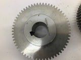 Browning YSS1060 Gear 60 Teeth x 1/8" Pitch x 1-1/2" ID x 3/8" Key Hole Lot Of 2
