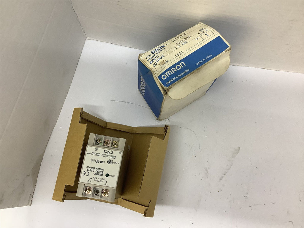Omron S82K-01512 Power Supply 12 VDC 1.2 A