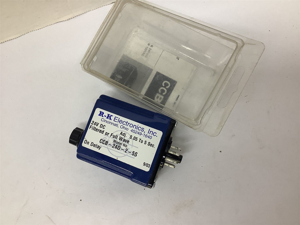 RK Electronics CCB-24D-2-5S On-Delay Relay 24 VDC