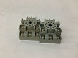 IDEC SR3P-05 Relay Socket Lot Of 2