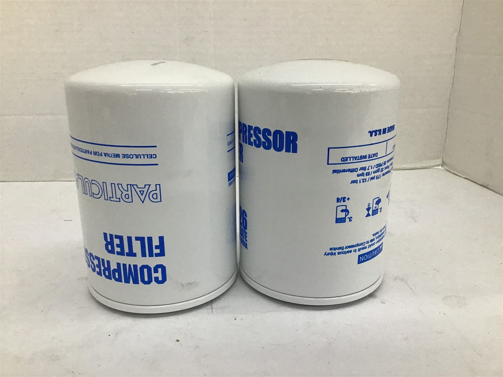 Particulate Microglass Media 70326 Compressor Filter Lot Of 2