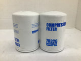 Particulate Microglass Media 70326 Compressor Filter Lot Of 2
