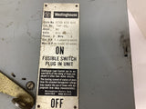 Westinghouse TAP-361 Fusible Switch Plug In Unit