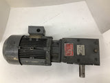 Siemens LA5096-4BA99-Z AC Motor 1.5 kW 1735 RPM 230/460V W/ Gear Reducer