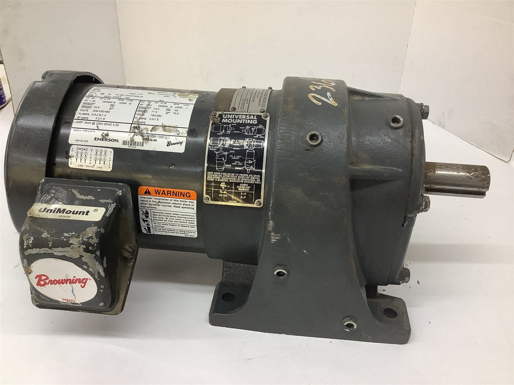 Emerson E183A Motor 3/4HP 208-230/460V 1750RPM 56 3PH 60Hz TE