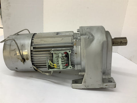 Fuji Electric MGX1MB15A030AS Gear Motor 1.5kW 200V 60RPM 4 Pole 3PH 1:30 Ratio