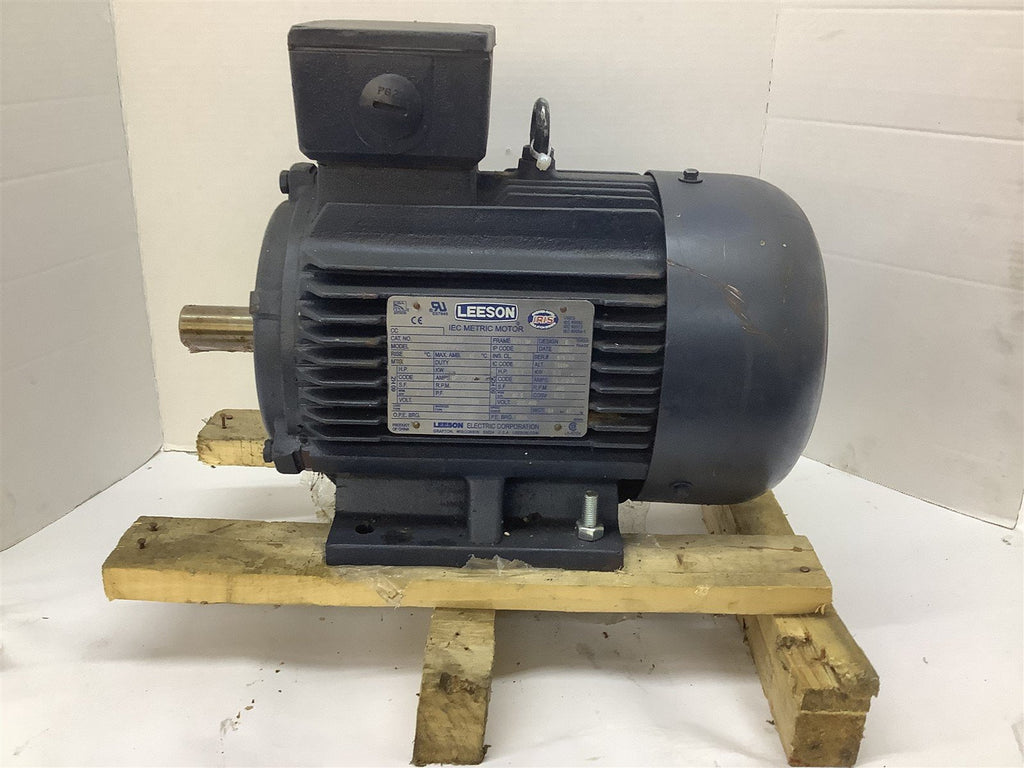 Leeson 193101.60 Metric Motor 5.5HP 230/460V 1740RPM 4P DF112M 3PH 60Hz TEFC