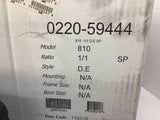 Hub City 0220-59444 Gear Reducer 810 1/1Ratio D E SP