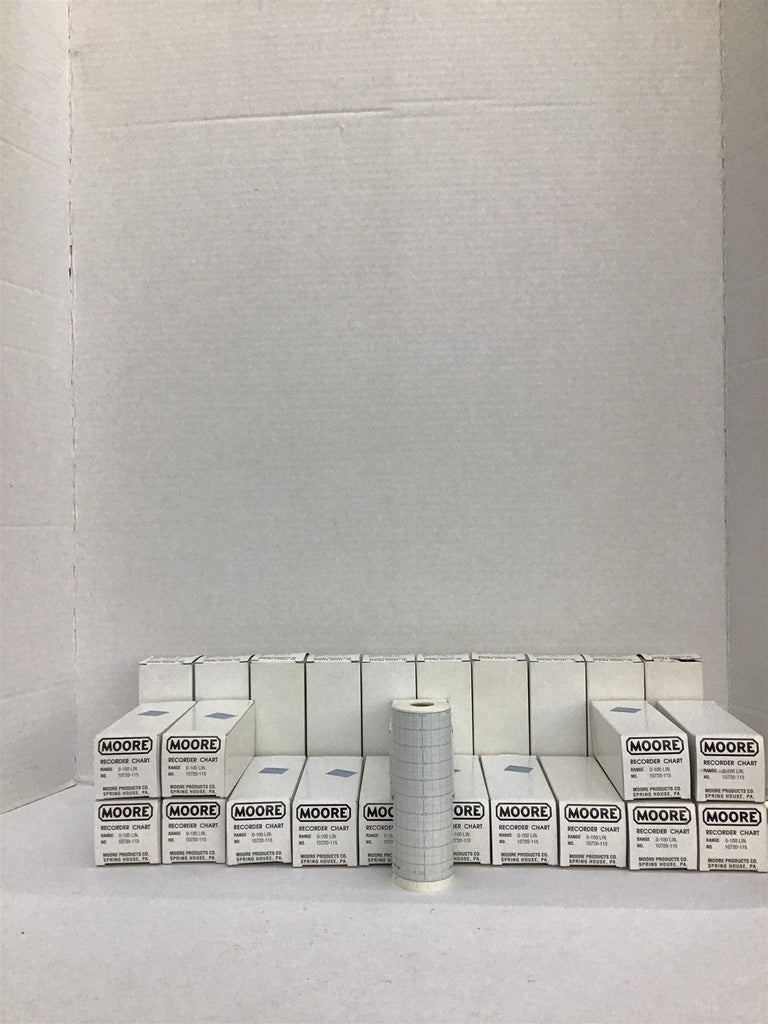 Moore Products 10720-115 Recorder Chart Range 0-100 LIN Lot Of 25