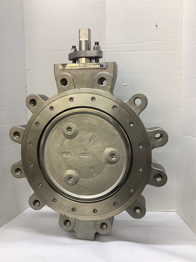 Wafer-Sphere Size 12 Butterfly Valve 1-3/8" Shaft x 11" ID x 15" OD