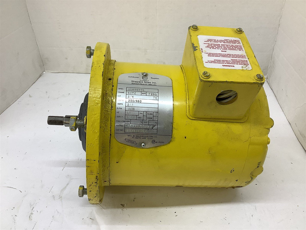 Cleveland Tramrail 35M49X78 Motor 3/4HP 230/460V 1675RPM 56YZ